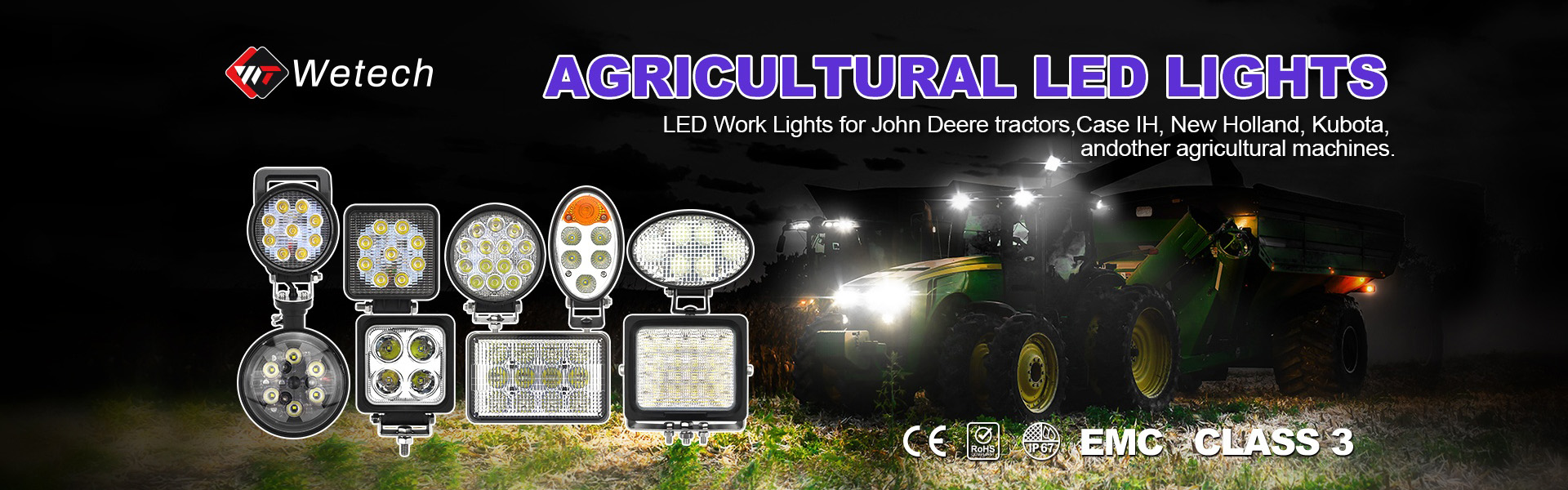 Proiettore di logo Gobo, luce di lavoro a LED, luce del carrello elevatore a LED,Wetech Electronic Technology Limited